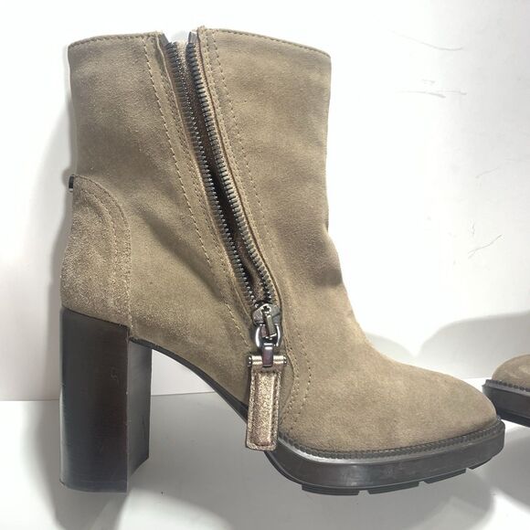 Aquatalia Ilenia Gray Suede Ankle Boots Size 10 Women’s MSRP $495 - Picture 5 of 16